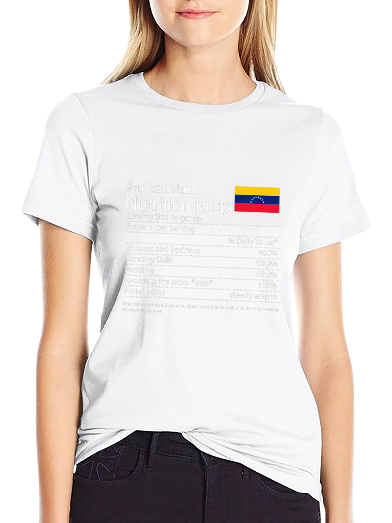 Funny Venezuelan Nutrition Facts T-Shirt