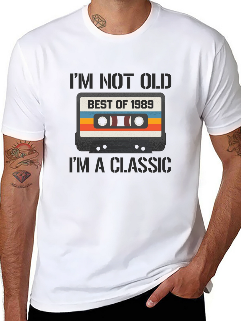 Retro Cassette Tape 1989 Birthday T-Shirt