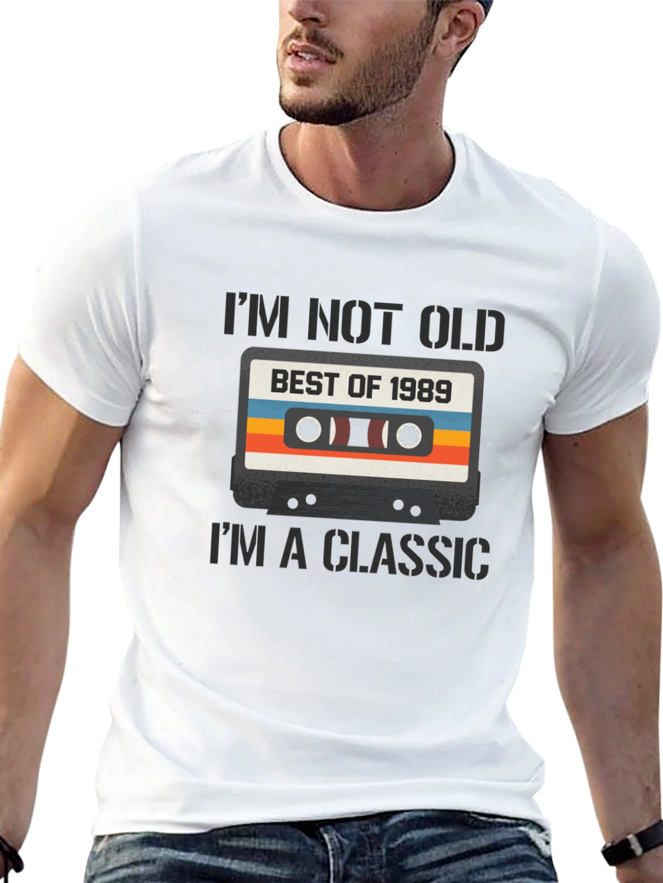 Retro Cassette Tape 1989 Birthday T-Shirt