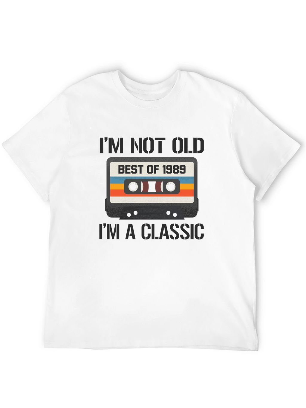Retro Cassette Tape 1989 Birthday T-Shirt