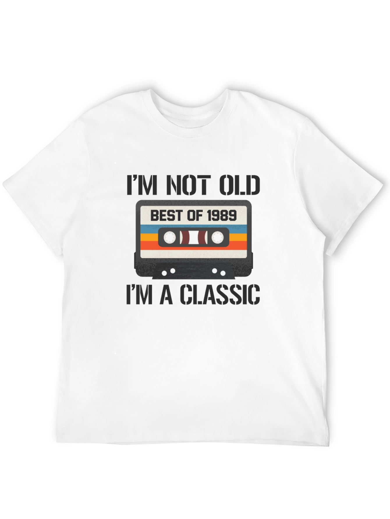 Retro Cassette Tape 1989 Birthday T-Shirt