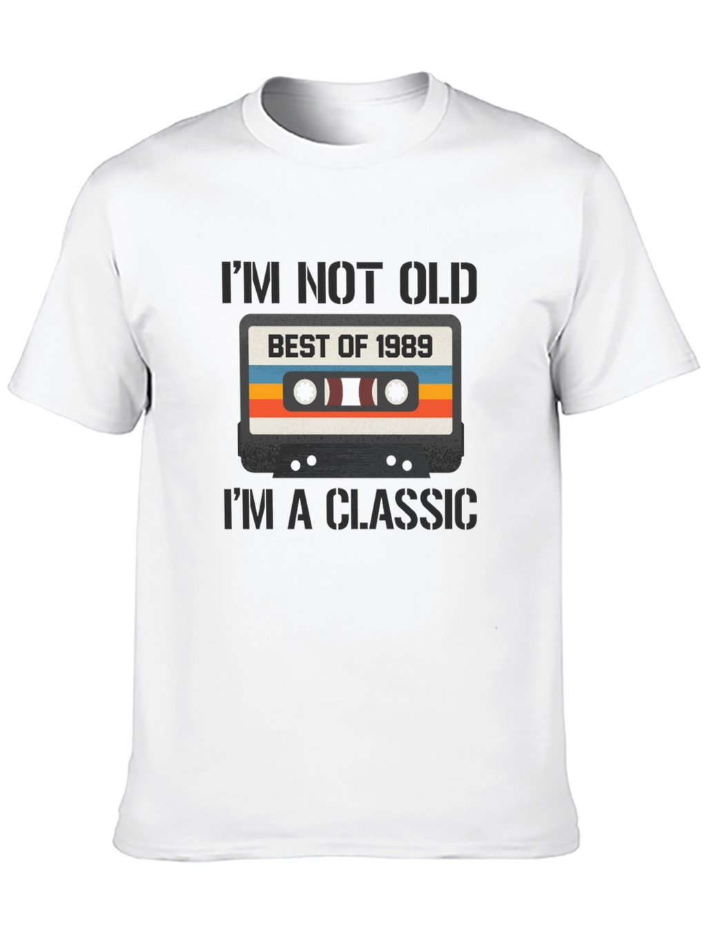 Retro Cassette Tape 1989 Birthday T-Shirt