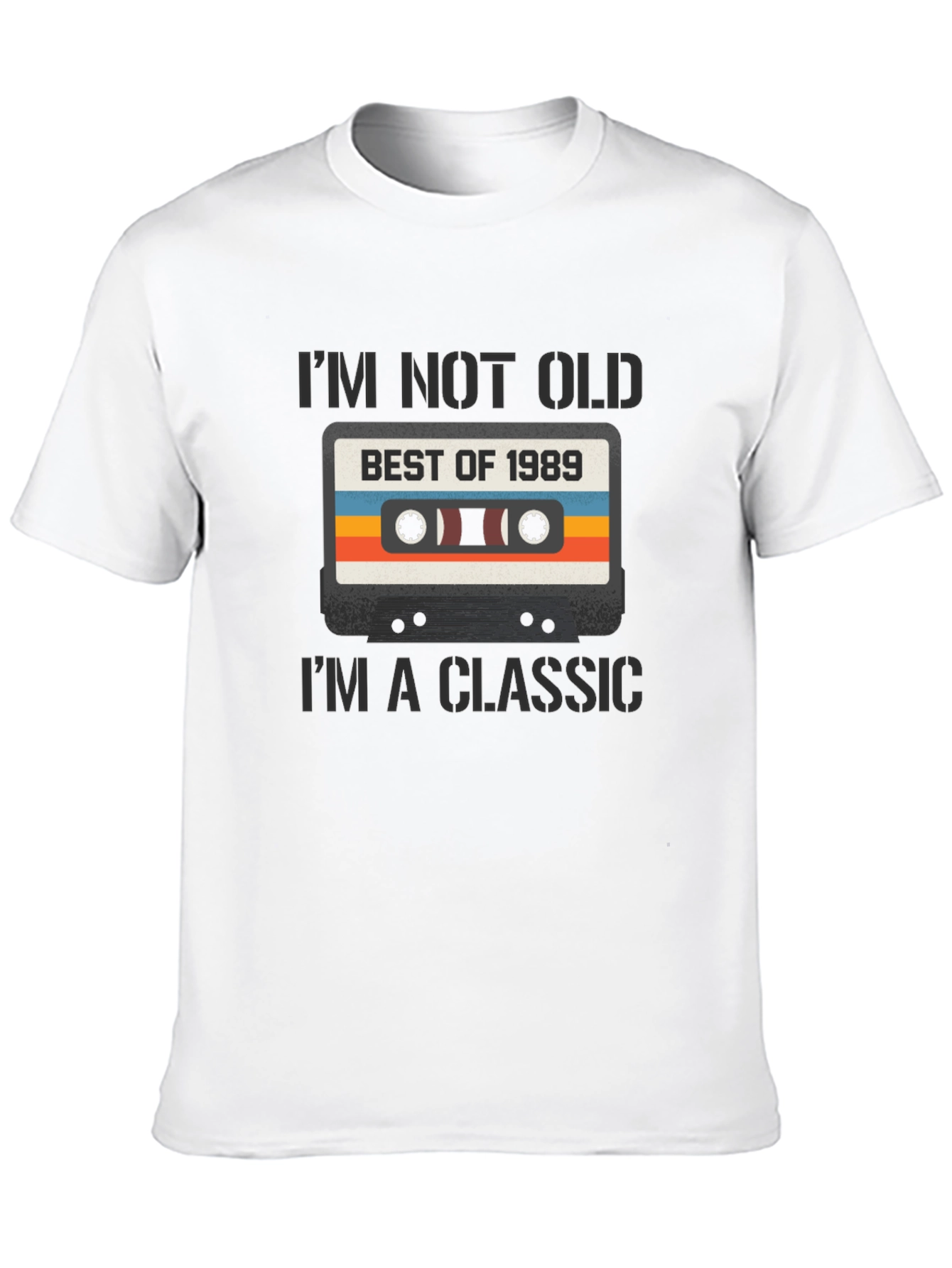 Retro Cassette Tape 1989 Birthday T-Shirt
