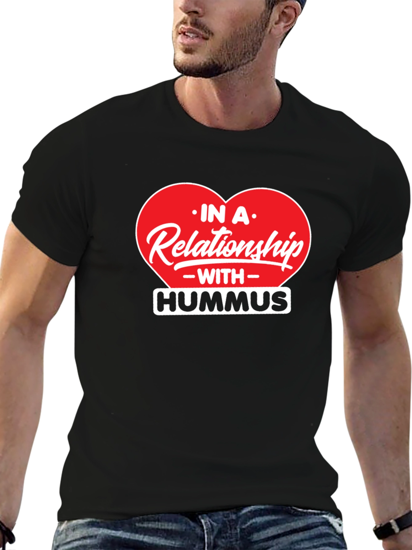 Hummus Lover T-Shirt: In A Relationship With Hummus Tee