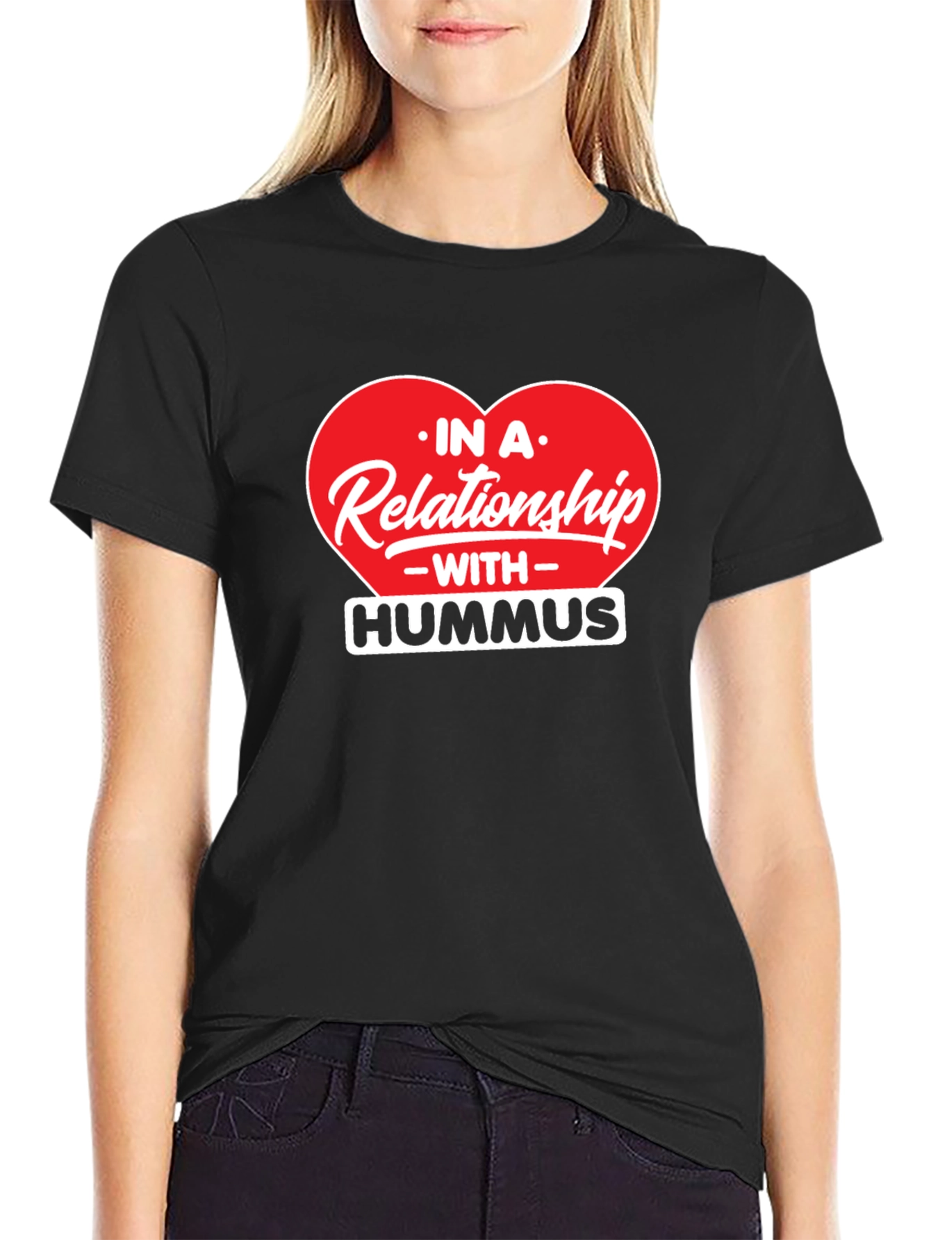 Hummus Lover T-Shirt: In A Relationship With Hummus Tee