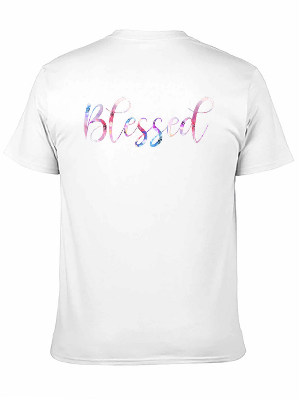 Blessed Graphic Print Crew Neck T-Shirt