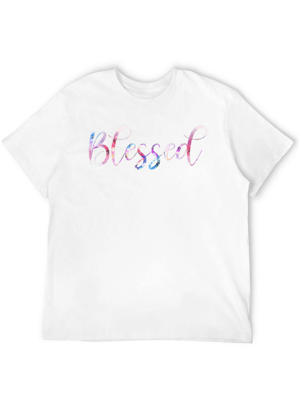 Blessed Graphic Print Crew Neck T-Shirt
