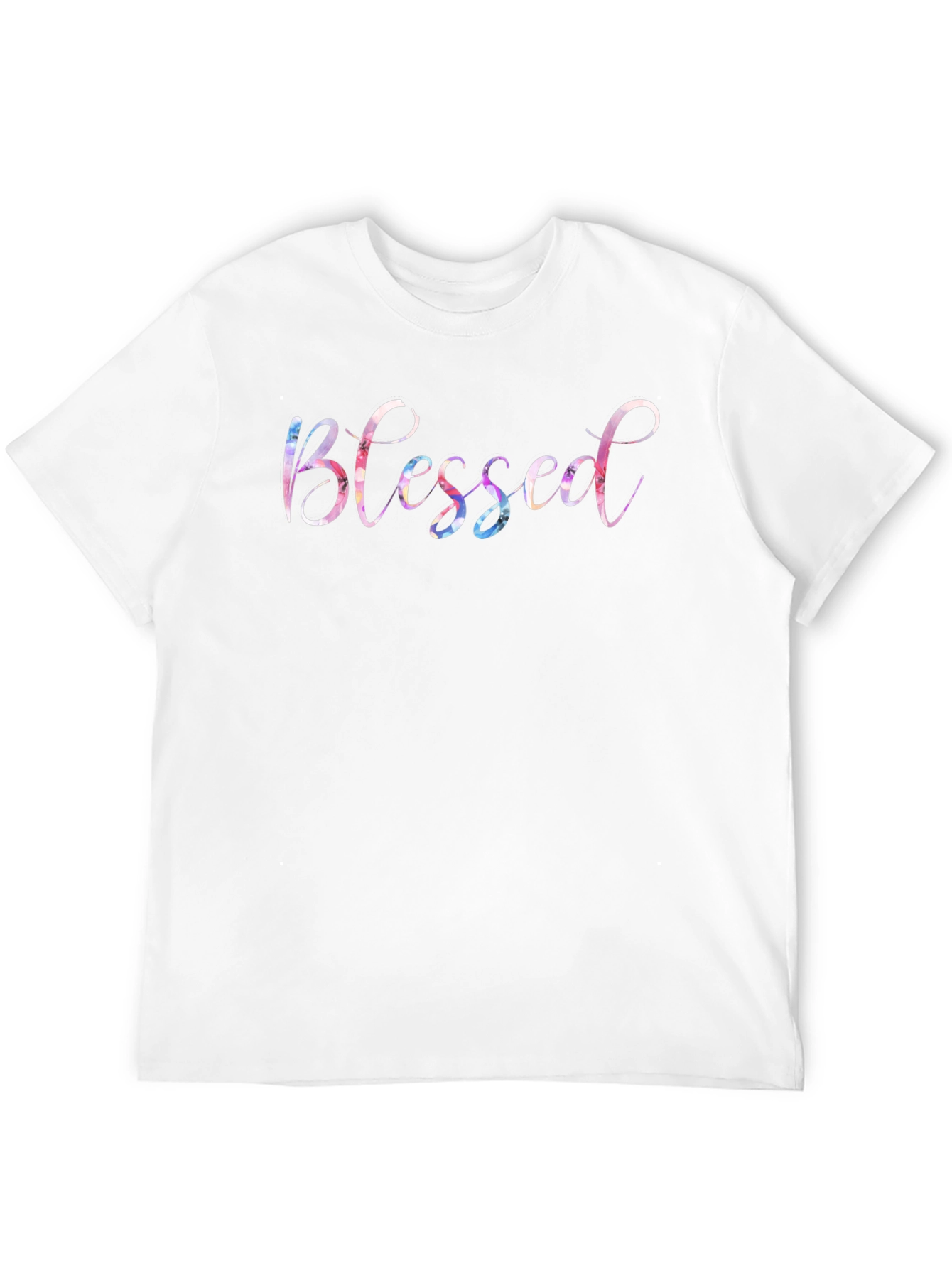 Blessed Graphic Print Crew Neck T-Shirt