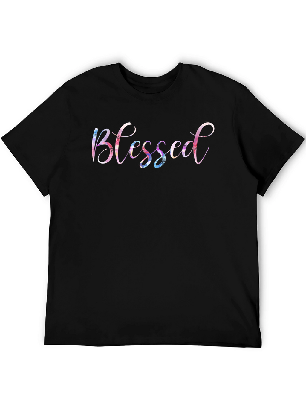 Blessed Graphic Print Crew Neck T-Shirt