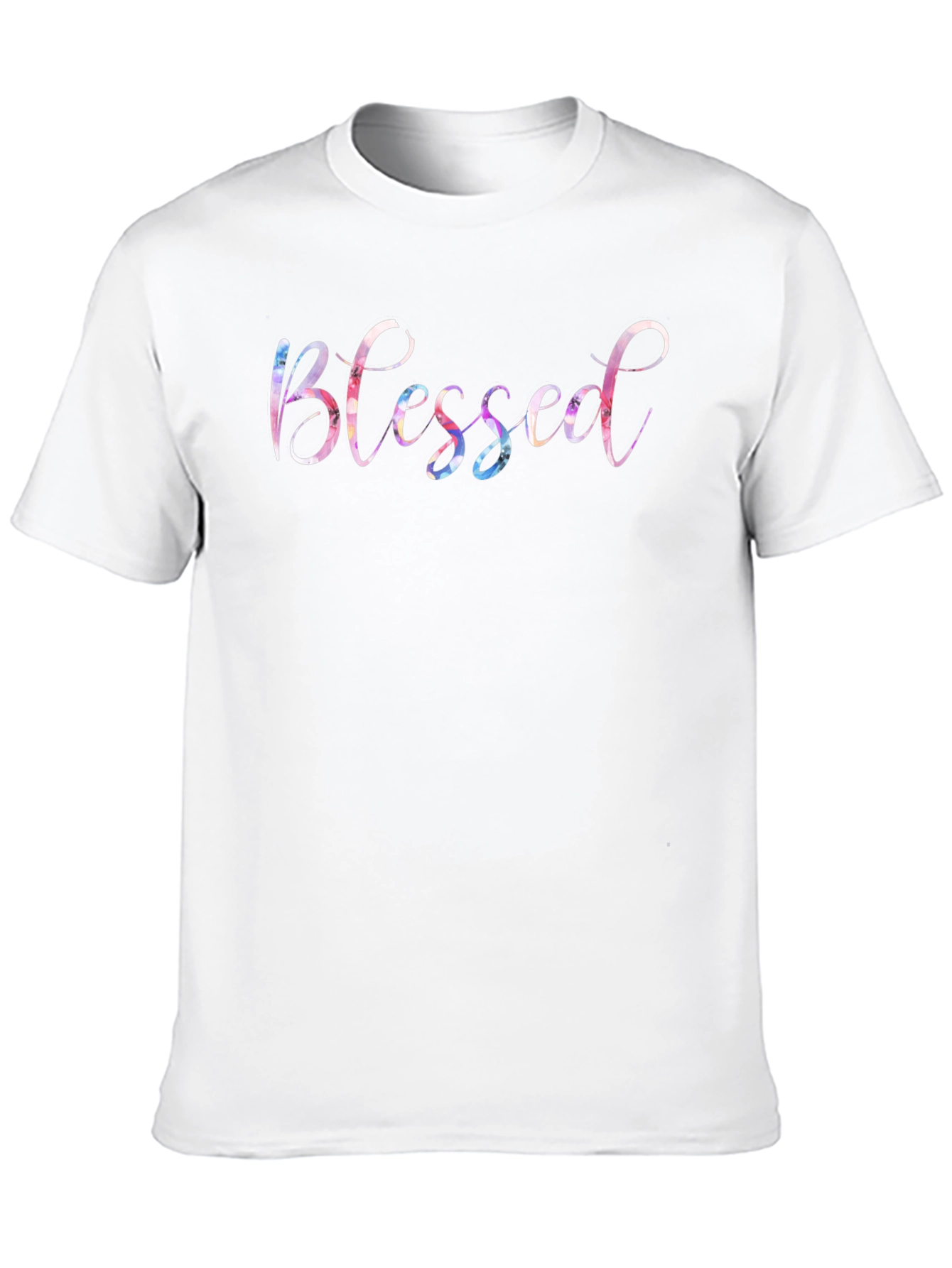 Blessed Graphic Print Crew Neck T-Shirt
