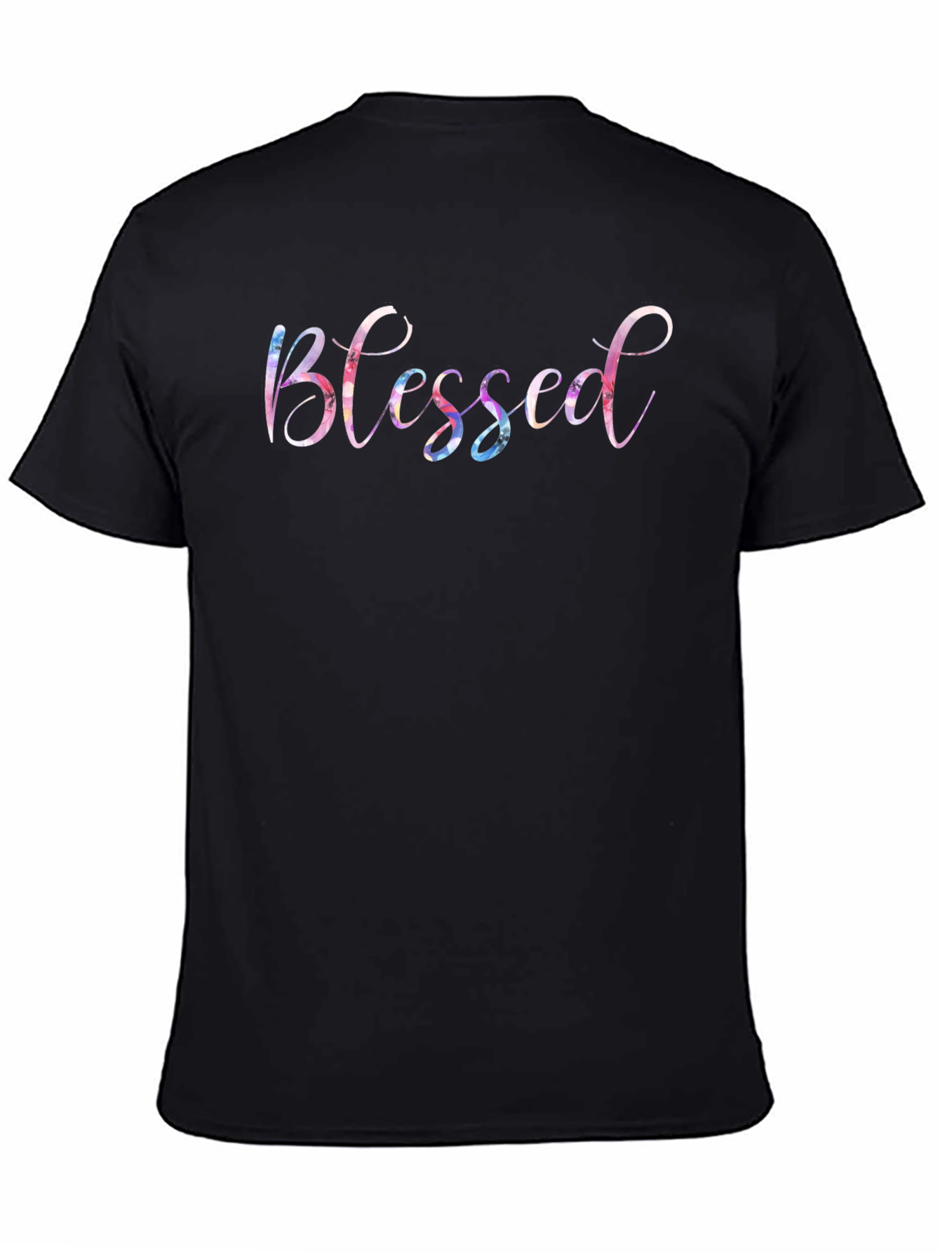 Blessed Graphic Print Crew Neck T-Shirt