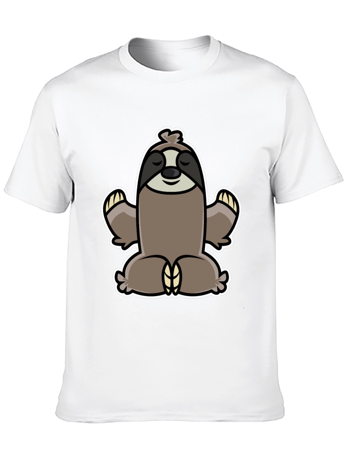 Meditating Sloth Graphic Tee - Relaxed Fit