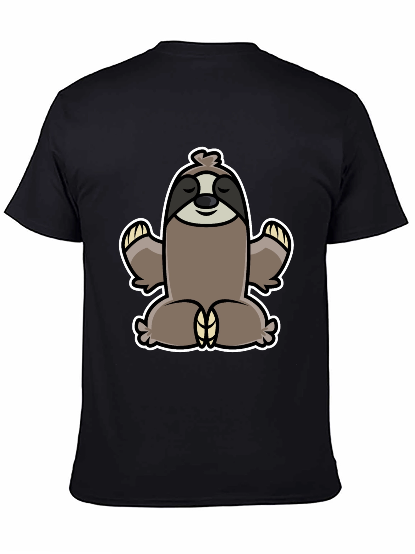 Meditating Sloth Graphic Tee - Relaxed Fit
