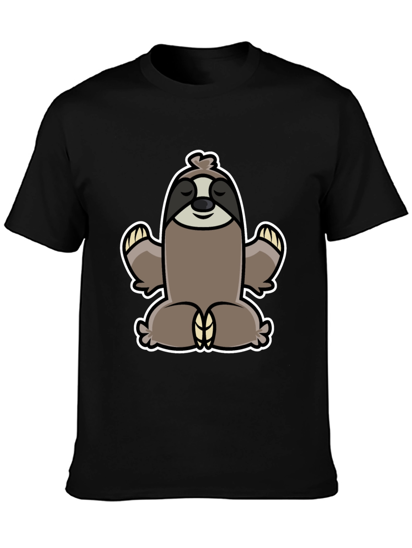 Meditating Sloth Graphic Tee - Relaxed Fit