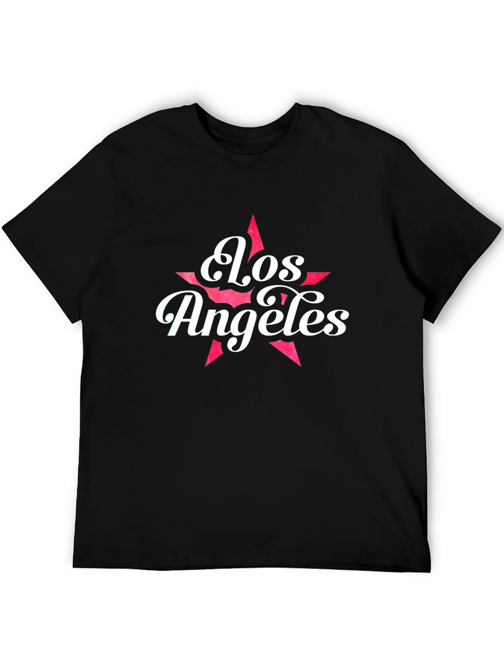 Los Angeles Star Graphic T-Shirt - Black