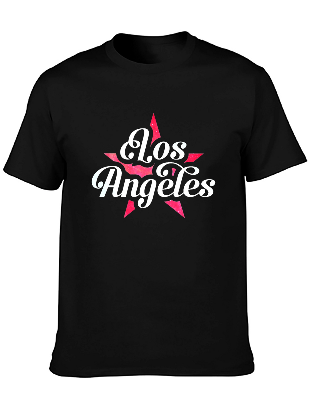 Los Angeles Star Graphic T-Shirt - Black