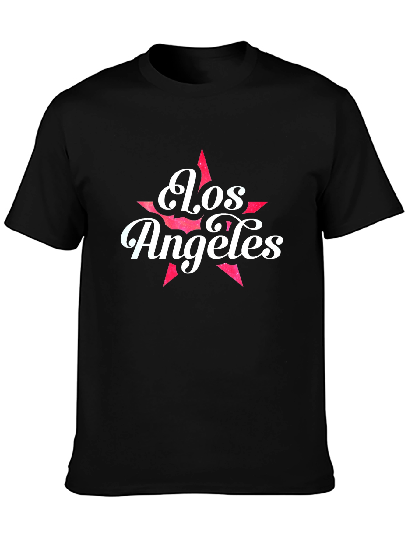 Los Angeles Star Graphic T-Shirt - Black