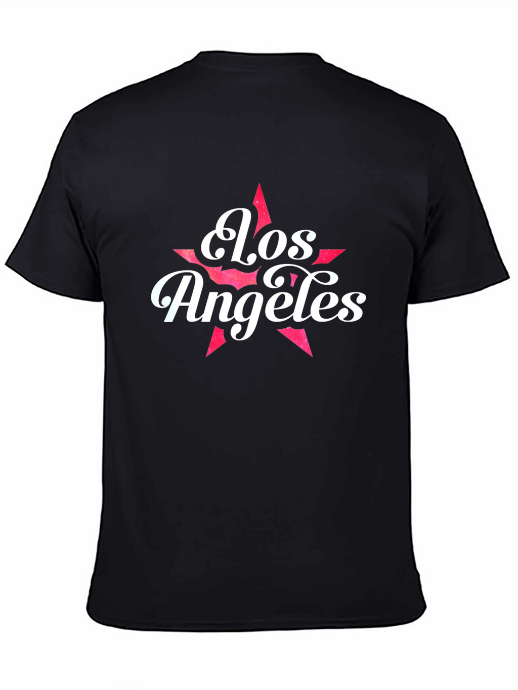 Los Angeles Star Graphic T-Shirt - Black