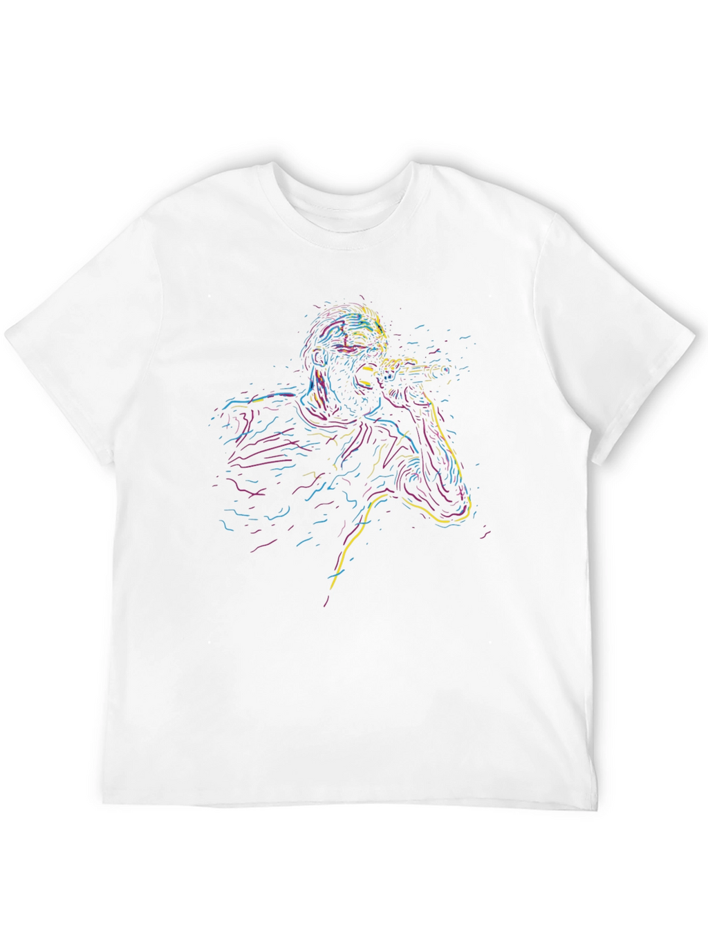 Neon Singer Graphic Black T-Shirt