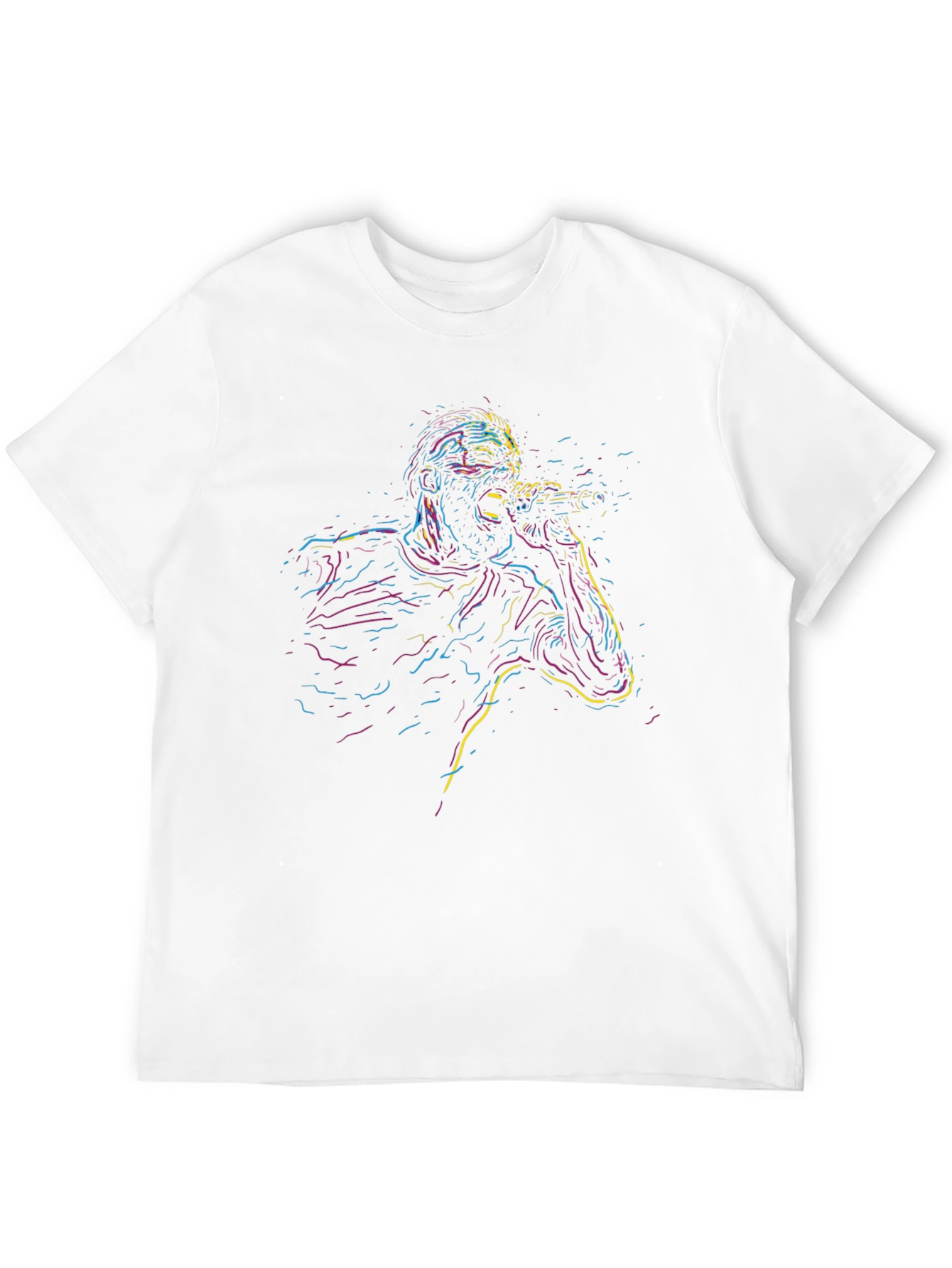 Neon Singer Graphic Black T-Shirt