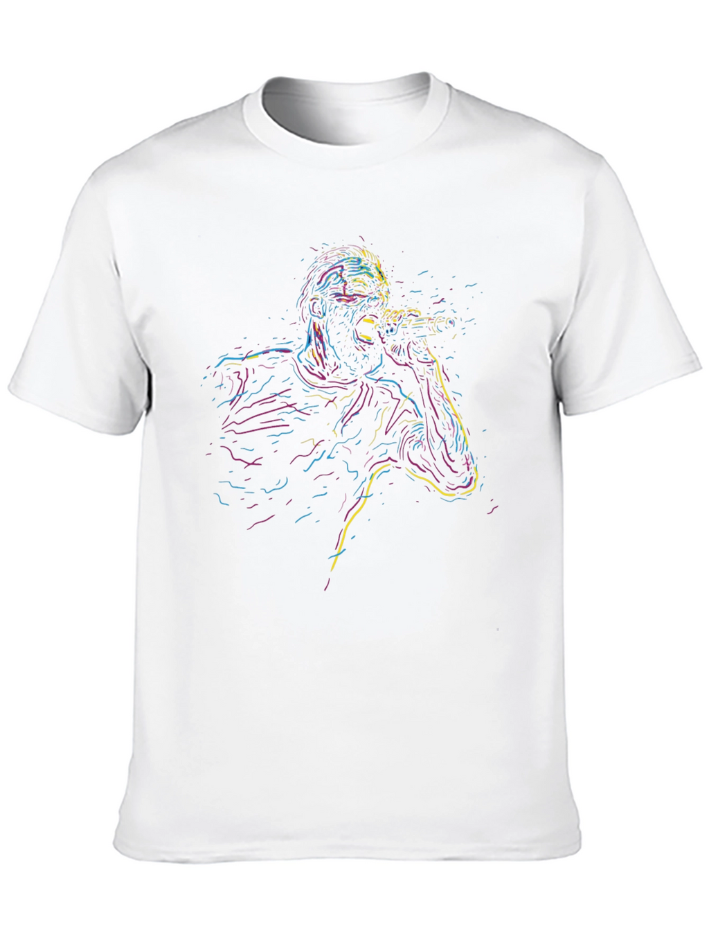 Neon Singer Graphic Black T-Shirt