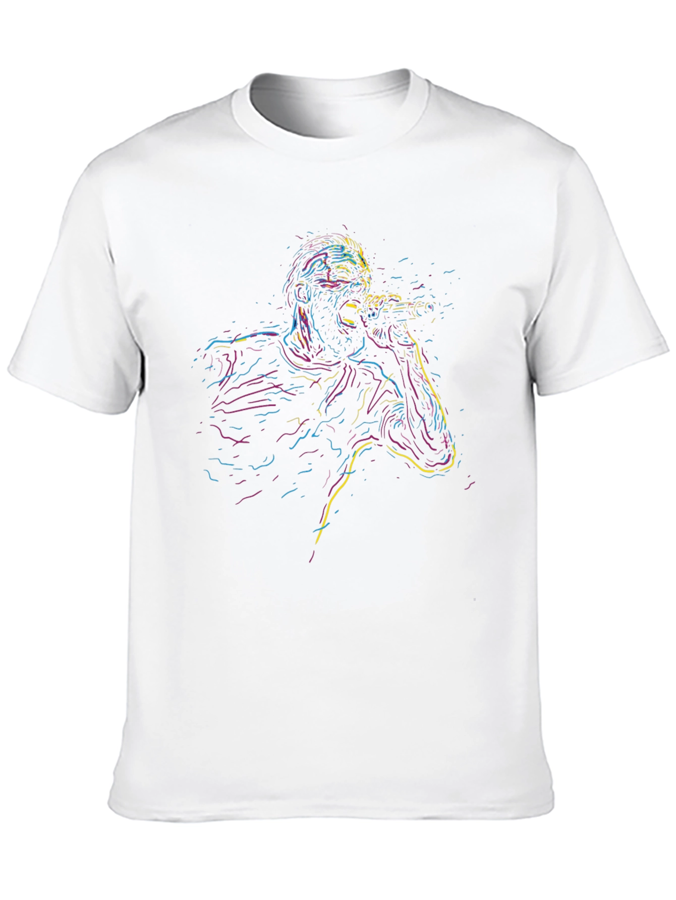Neon Singer Graphic Black T-Shirt