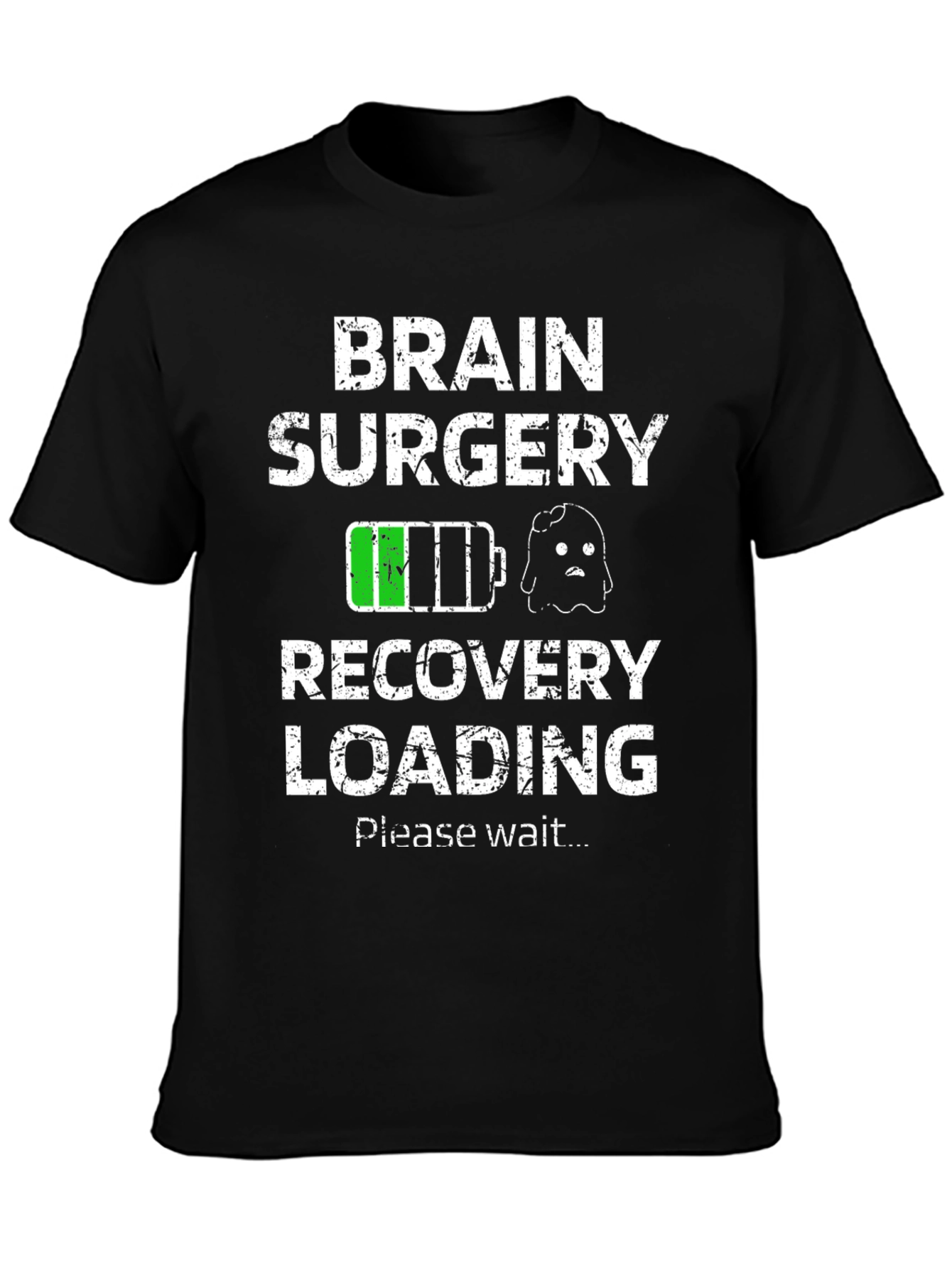 Brain Surgery Recovery Loading T-Shirt Funny Get Well Gift Tee