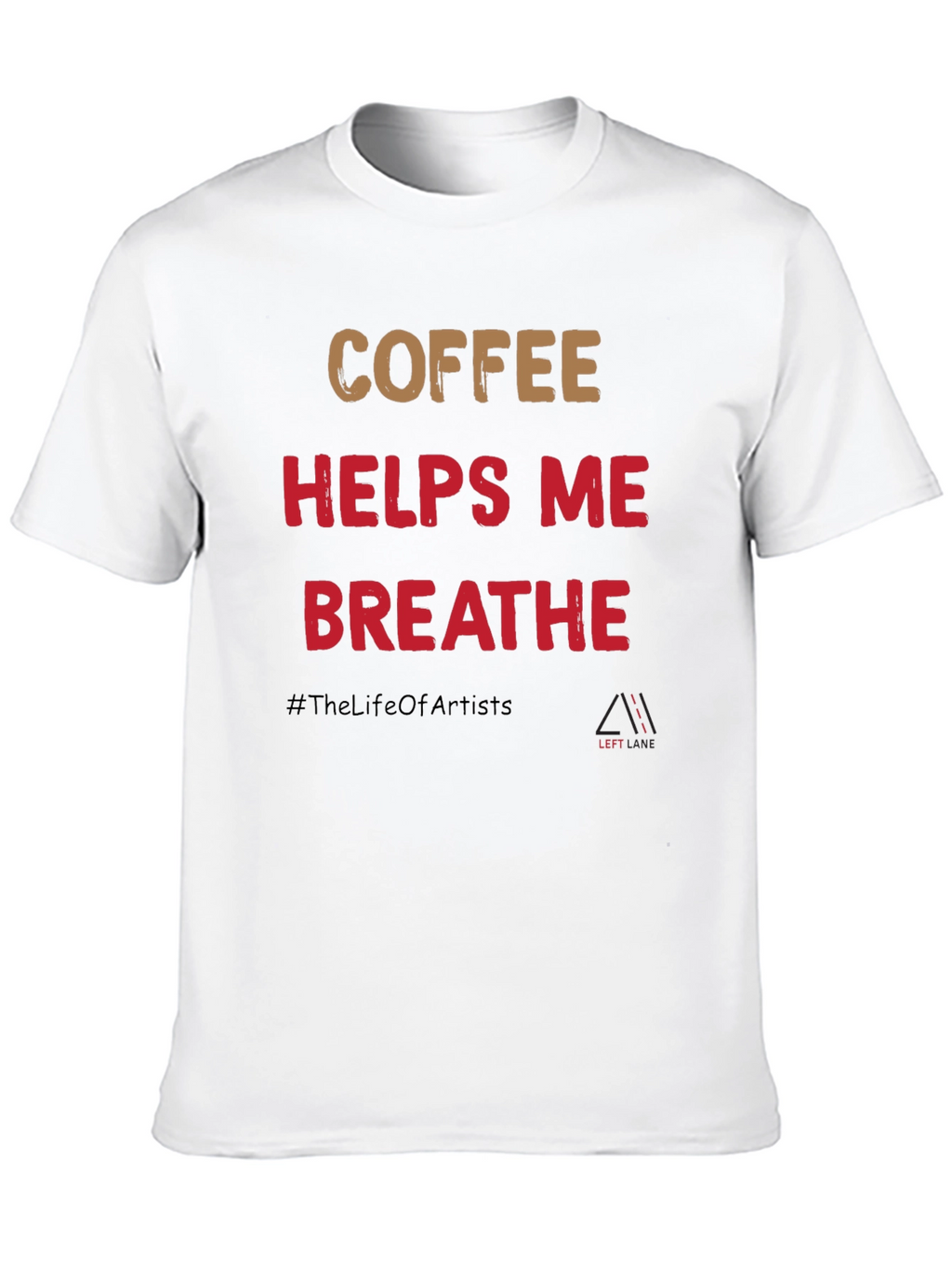 Coffee Helps Me Breathe Graphic T-Shirt