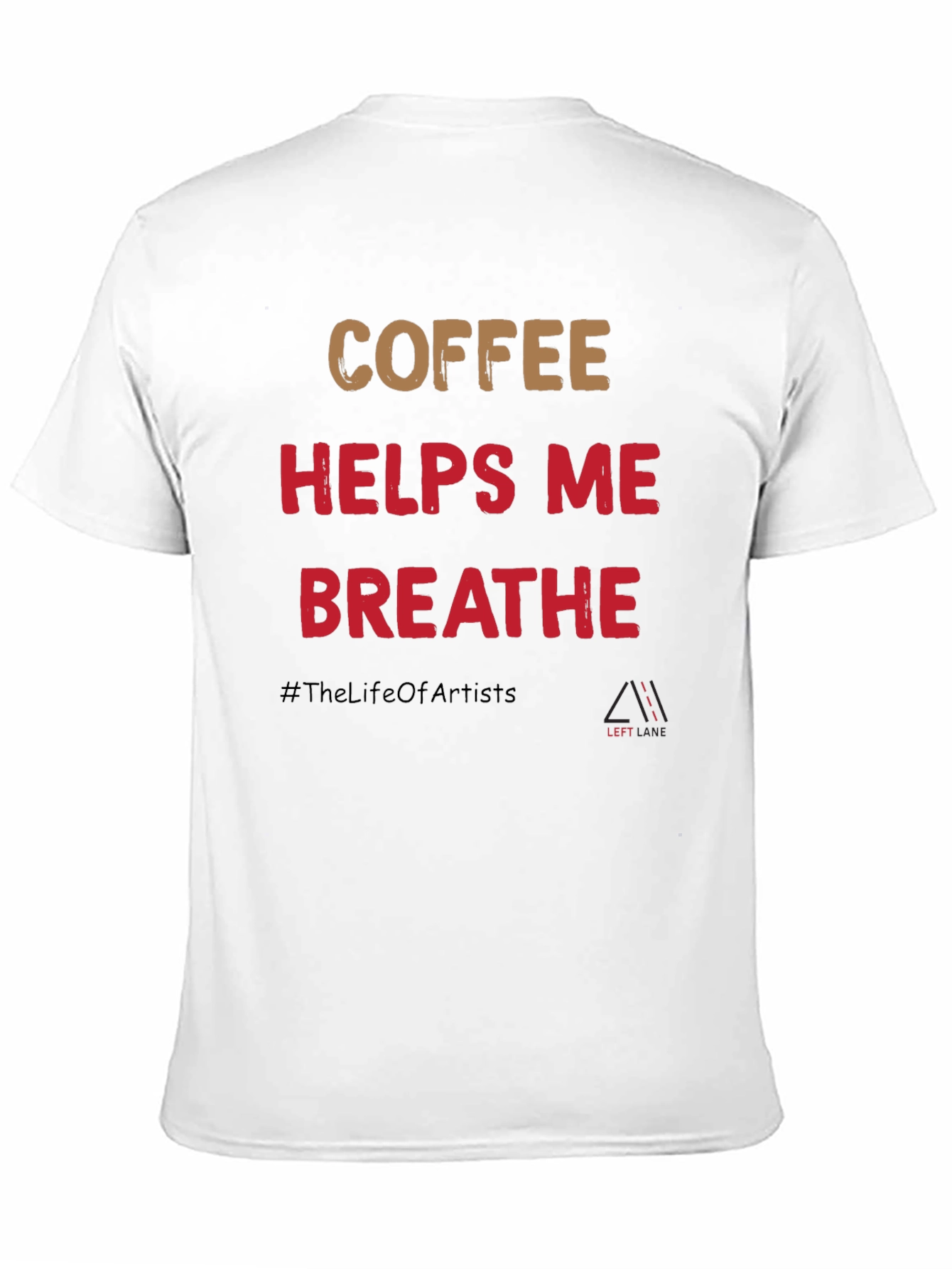 Coffee Helps Me Breathe Graphic T-Shirt