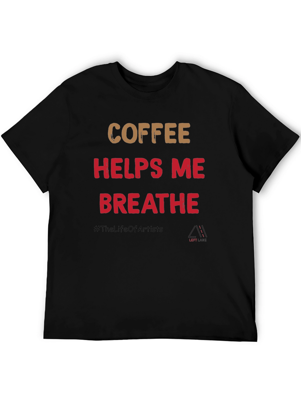Coffee Helps Me Breathe Graphic T-Shirt