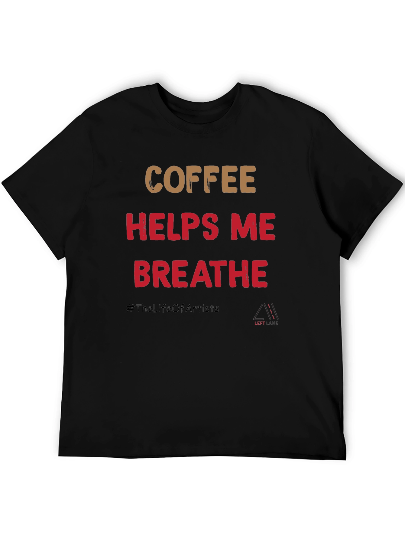 Coffee Helps Me Breathe Graphic T-Shirt