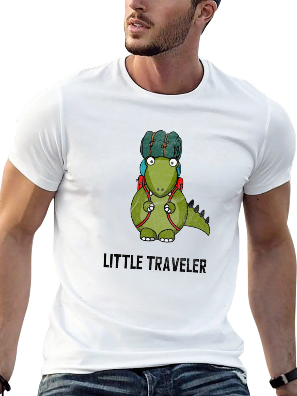 Little Traveler Dinosaur Graphic T-Shirt