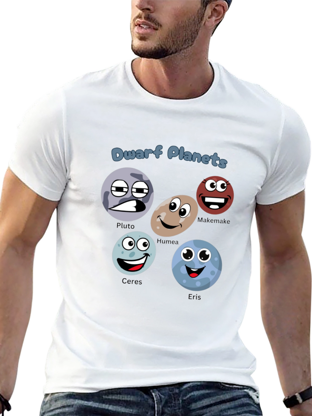 Dwarf Planets T-Shirt - Cartoon Planet Design