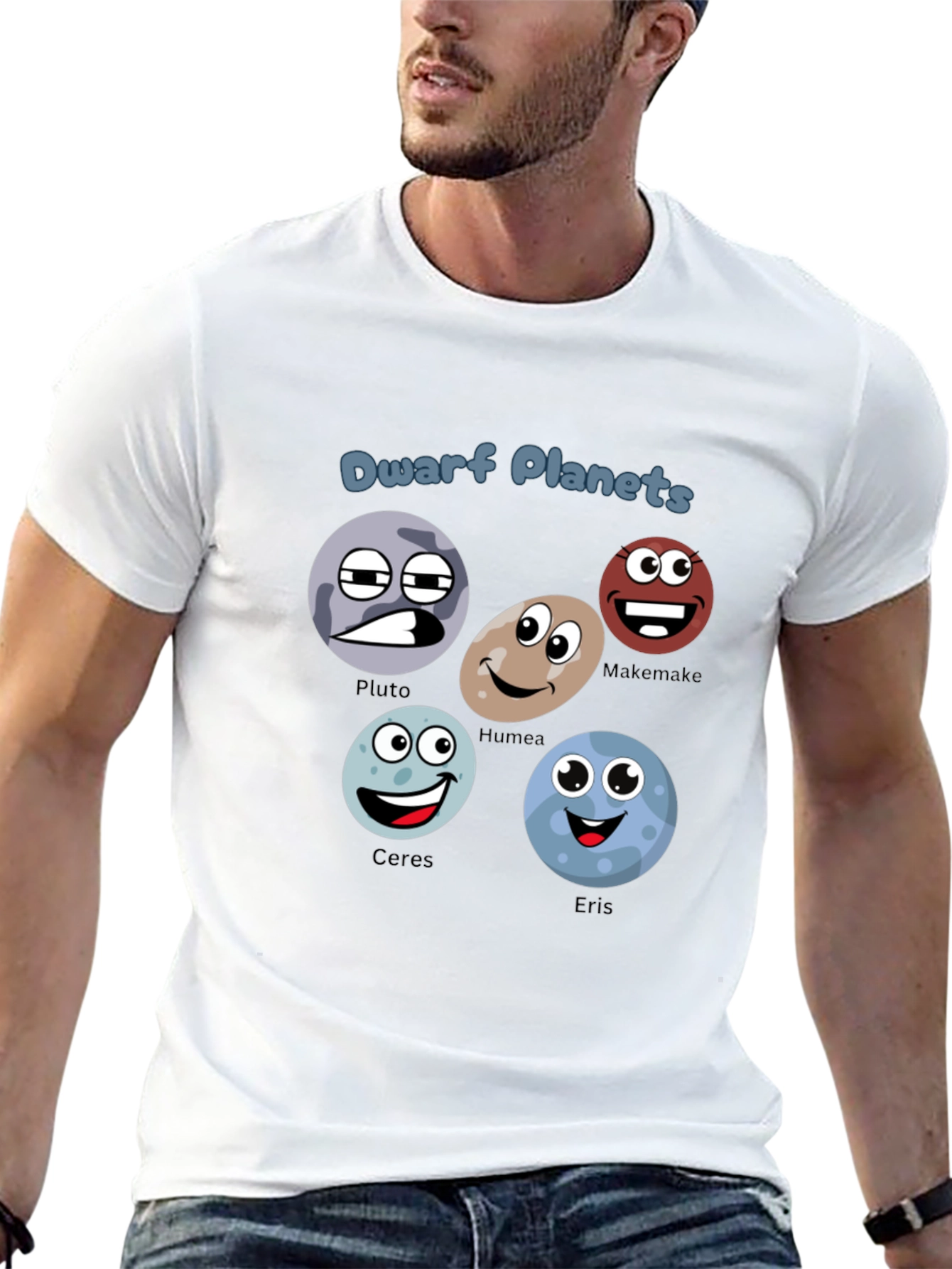 Dwarf Planets T-Shirt - Cartoon Planet Design