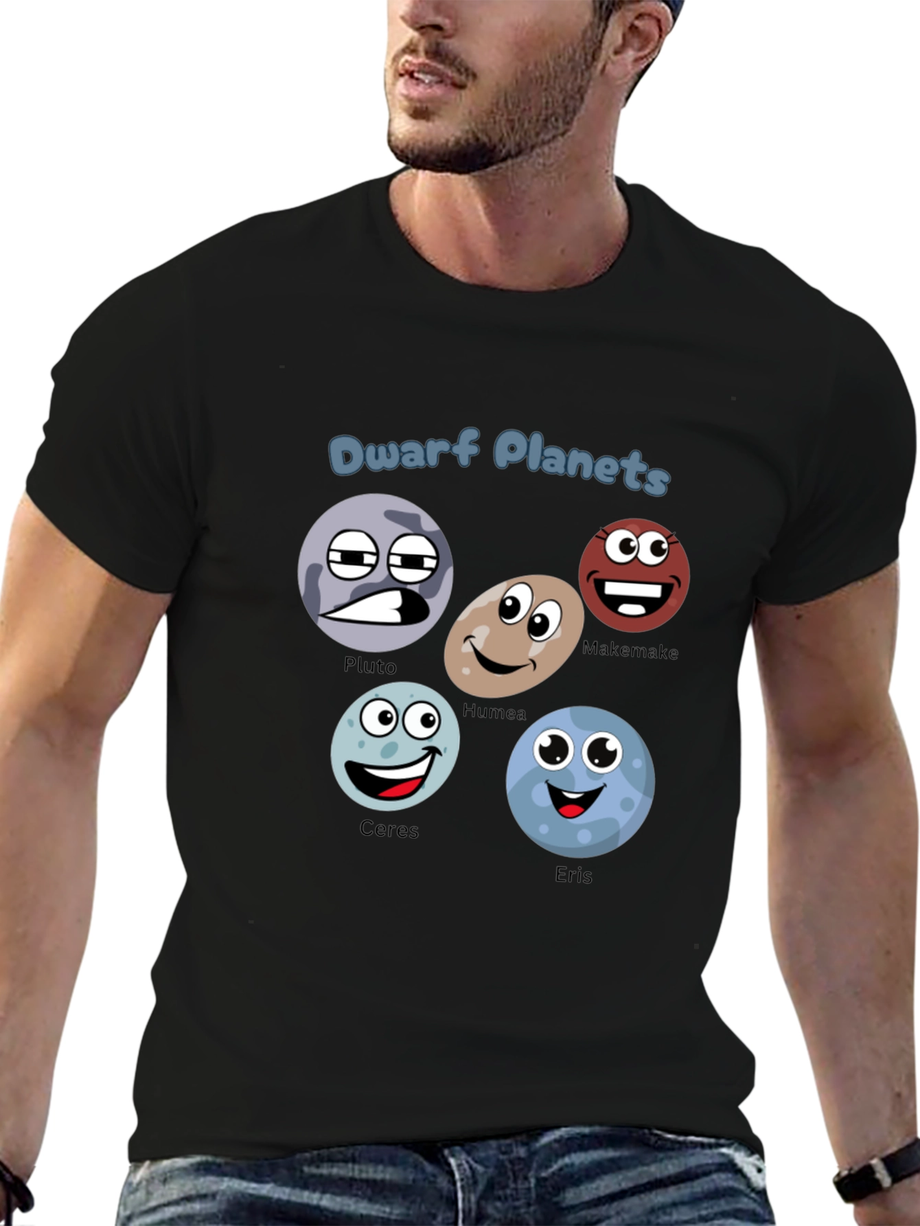 Dwarf Planets T-Shirt - Cartoon Planet Design