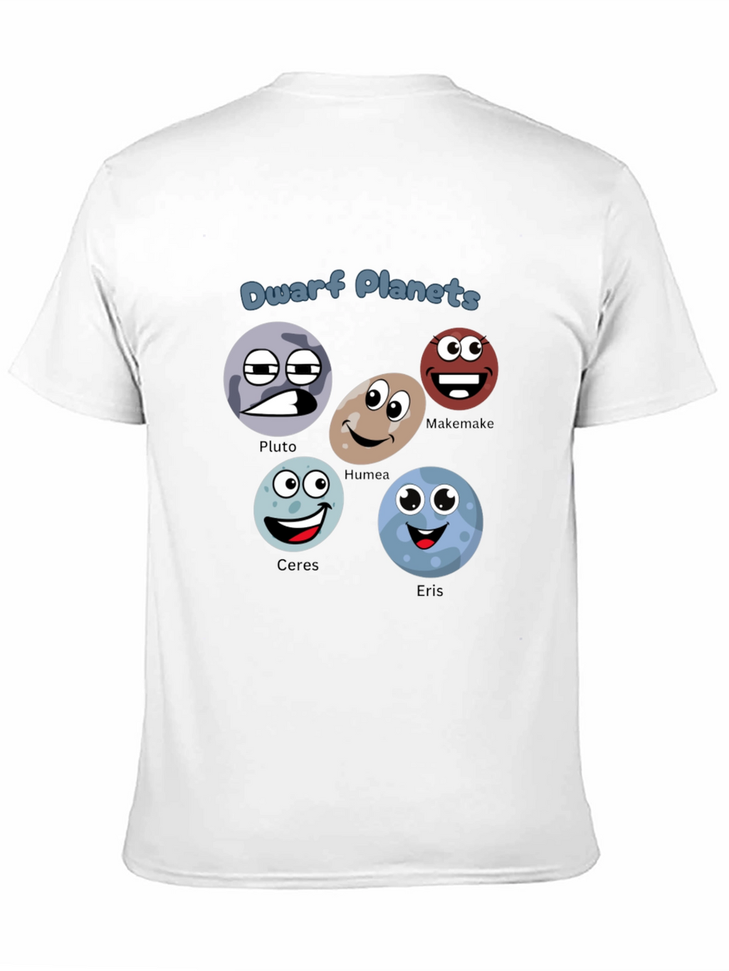 Dwarf Planets T-Shirt - Cartoon Planet Design