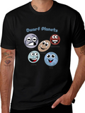 Dwarf Planets T-Shirt - Cartoon Planet Design