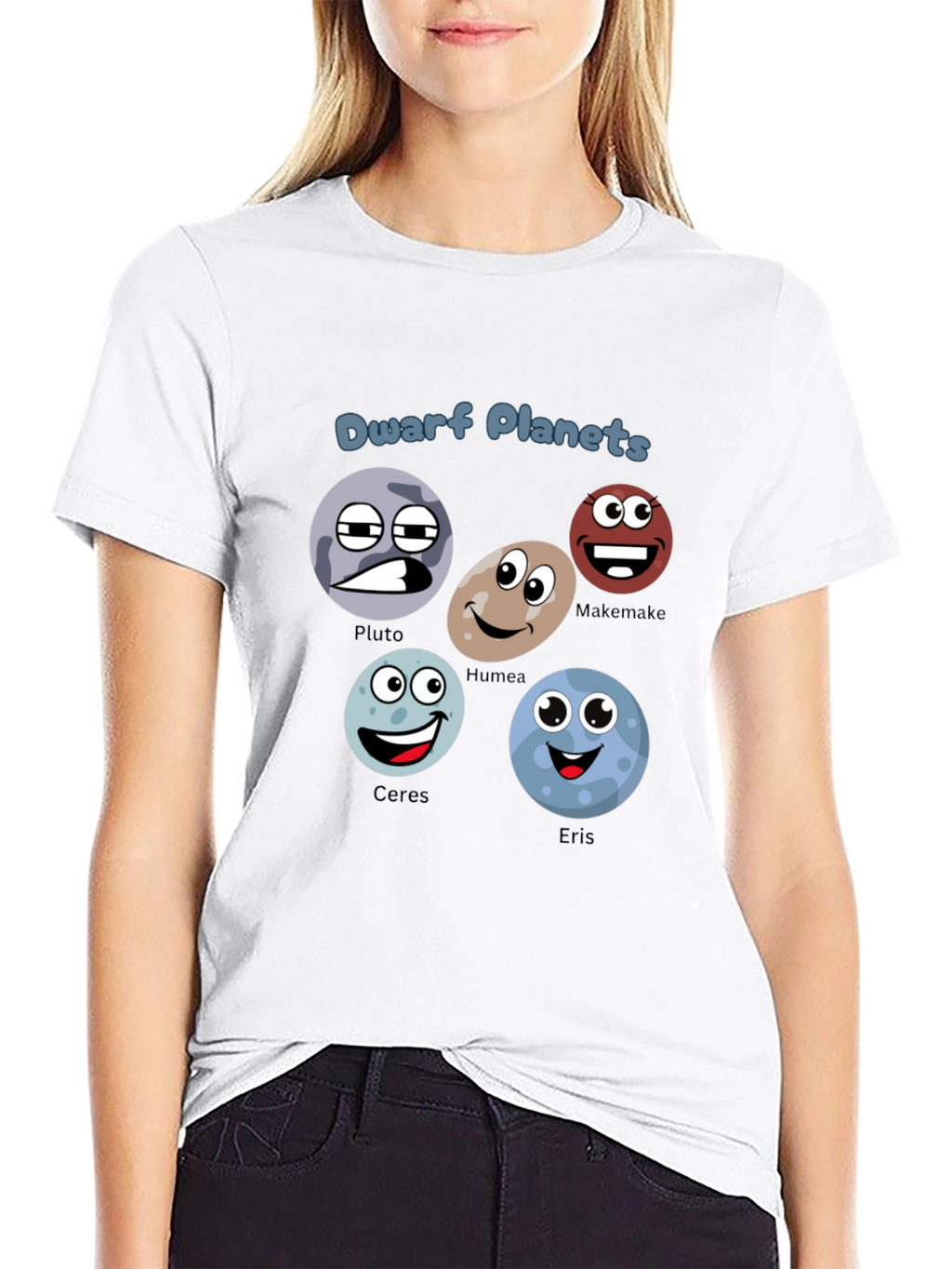 Dwarf Planets T-Shirt - Cartoon Planet Design