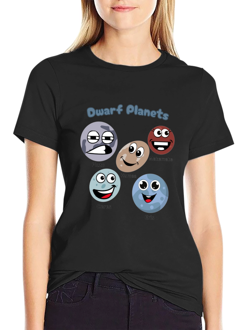 Dwarf Planets T-Shirt - Cartoon Planet Design