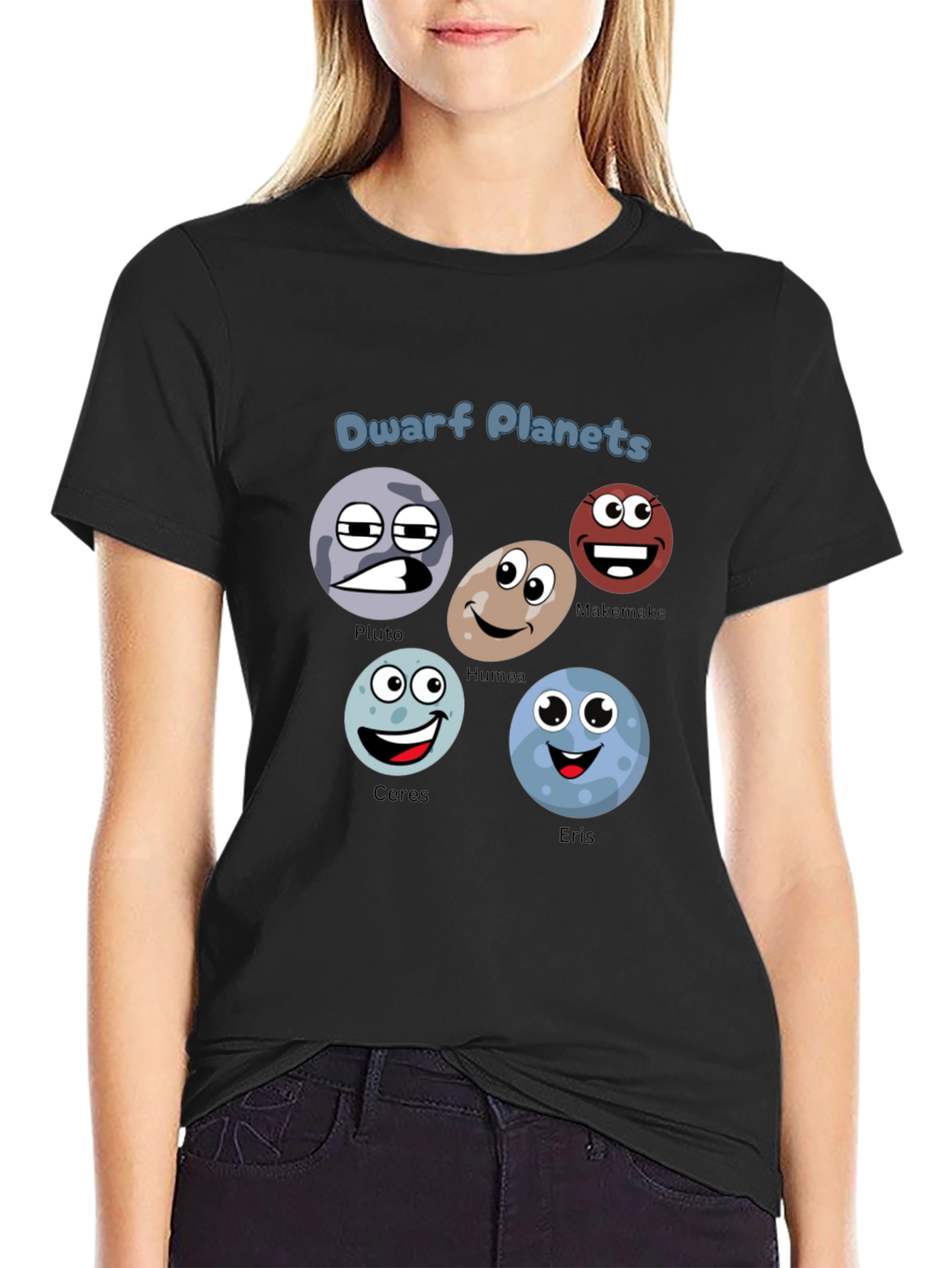 Dwarf Planets T-Shirt - Cartoon Planet Design