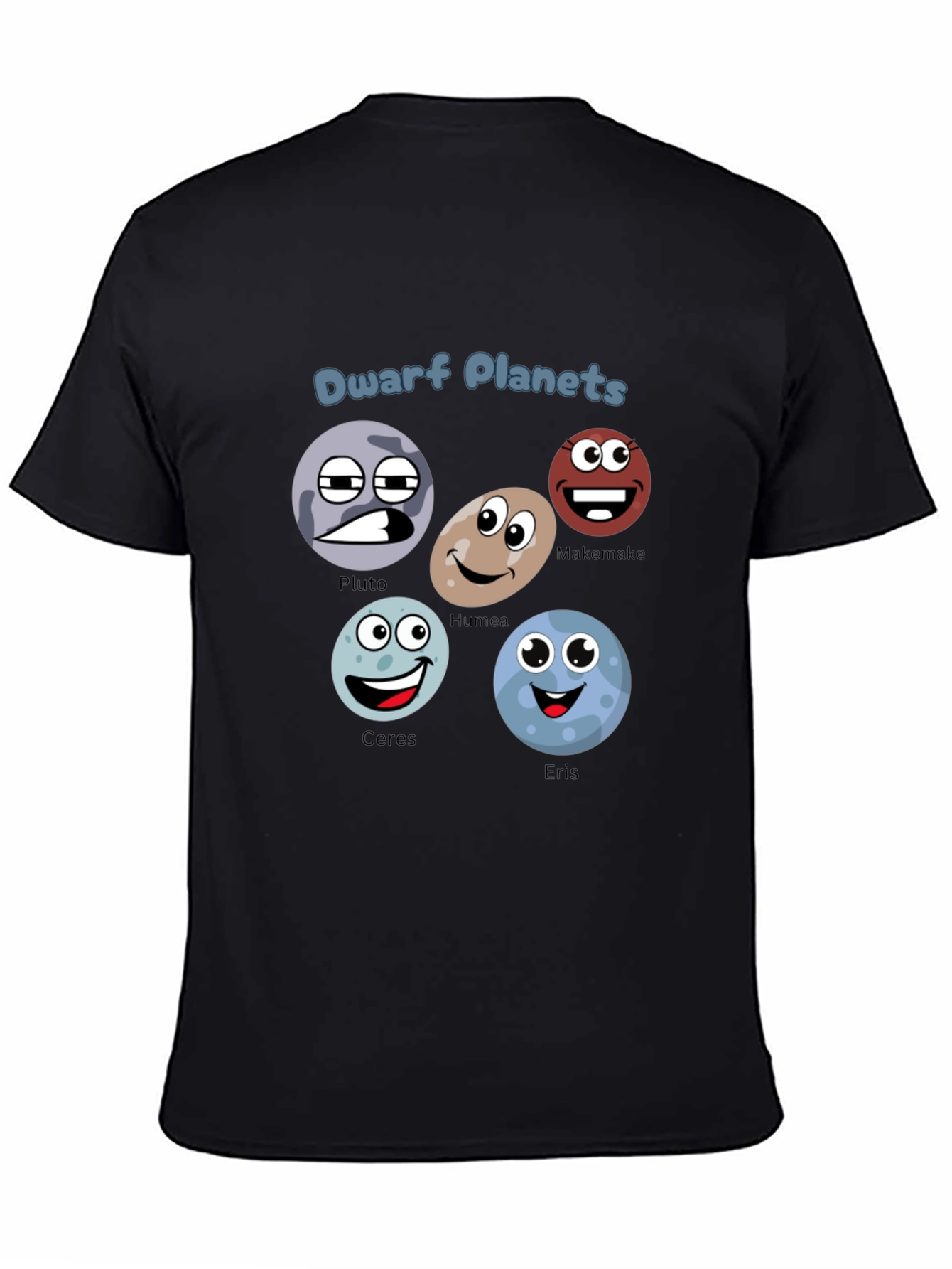 Dwarf Planets T-Shirt - Cartoon Planet Design