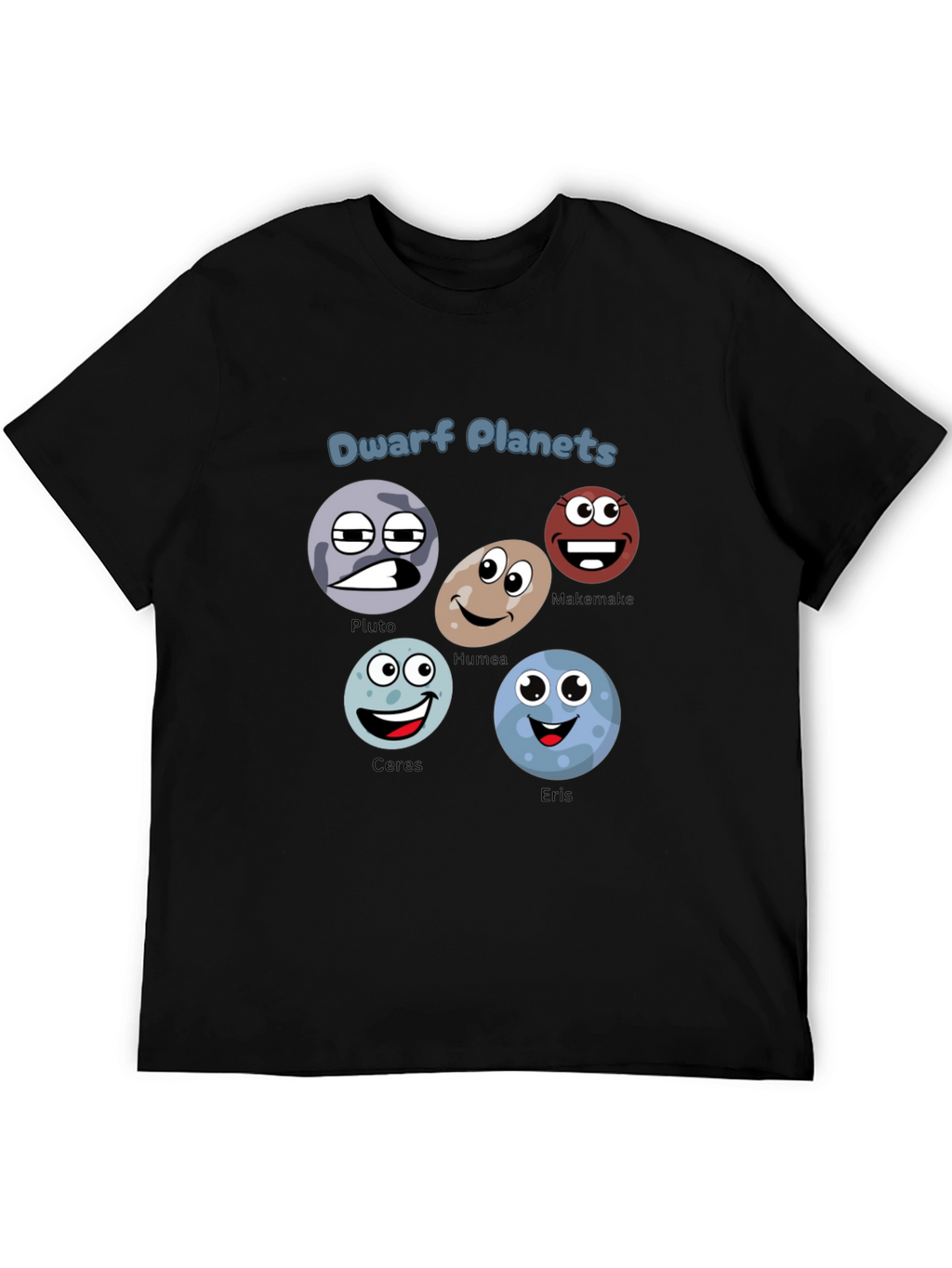 Dwarf Planets T-Shirt - Cartoon Planet Design