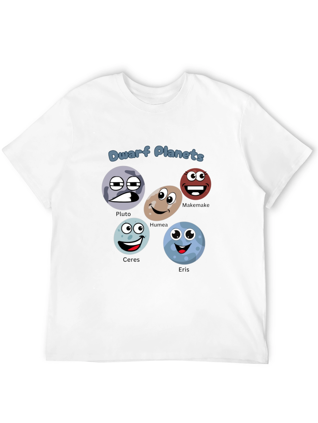 Dwarf Planets T-Shirt - Cartoon Planet Design