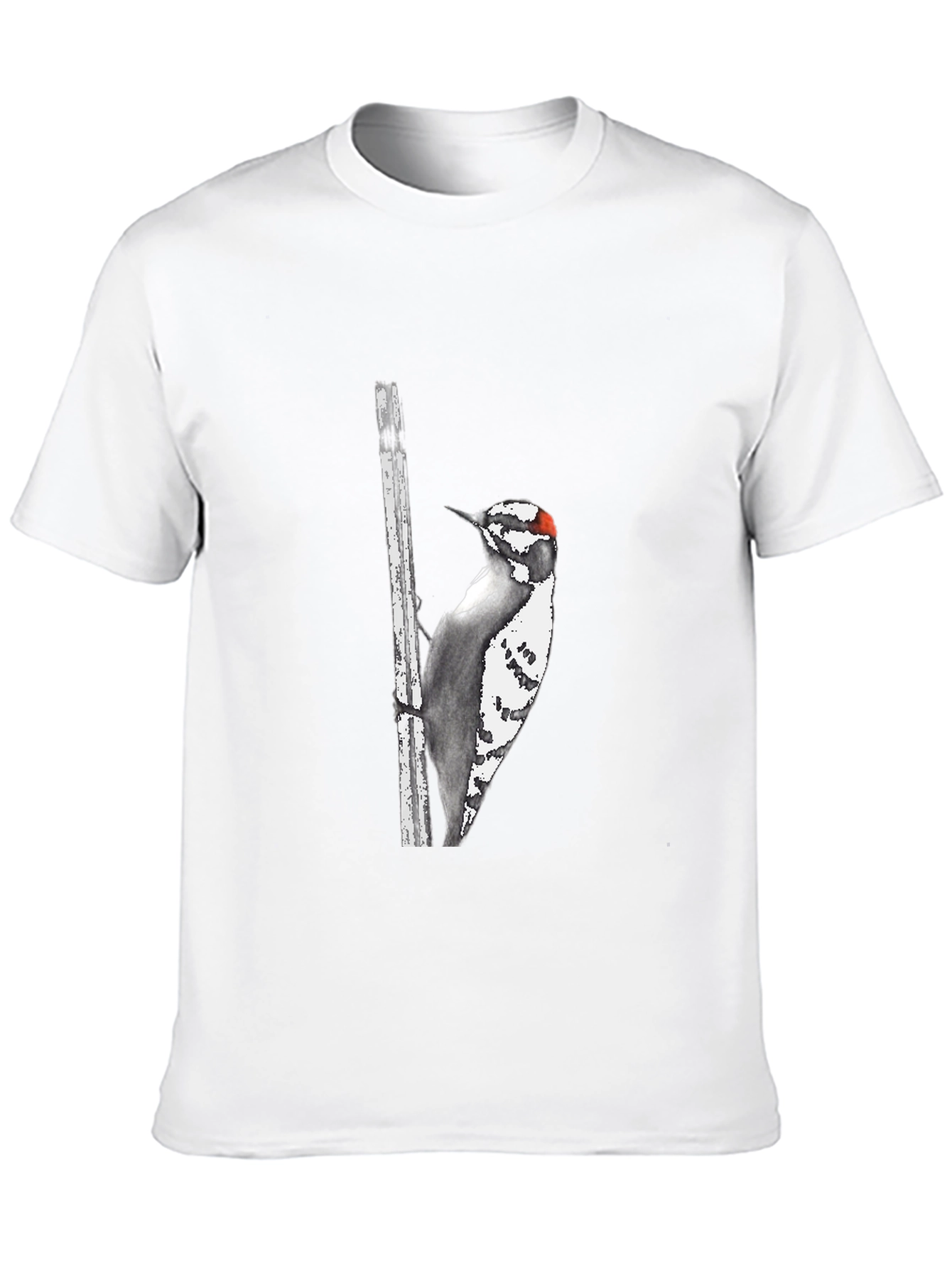 Downy Woodpecker Graphic Tee - Black