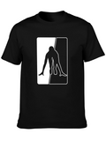 Black T-Shirt with Sprinter Graphic
