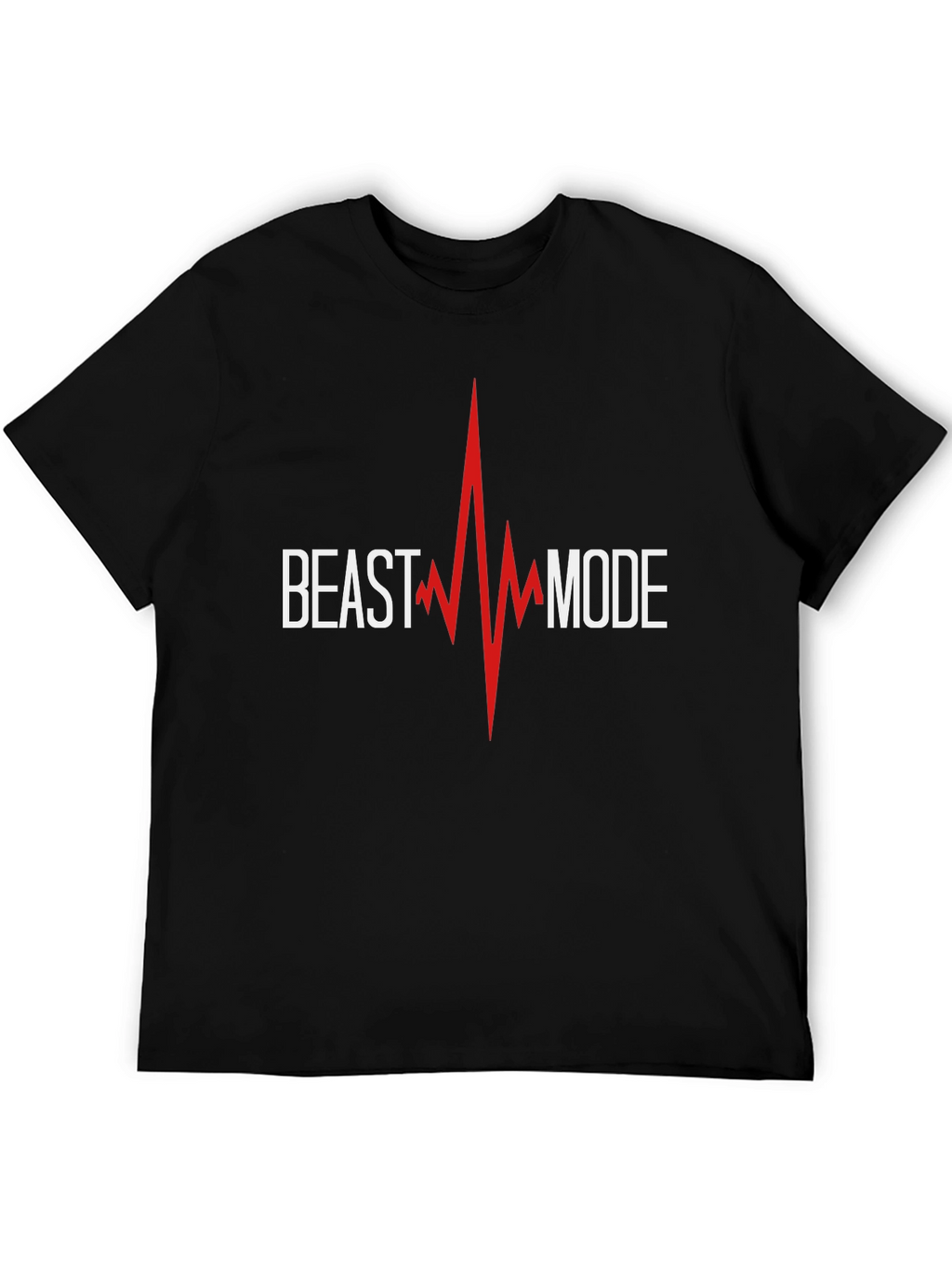 Beast Mode Graphic Print Black T-Shirt