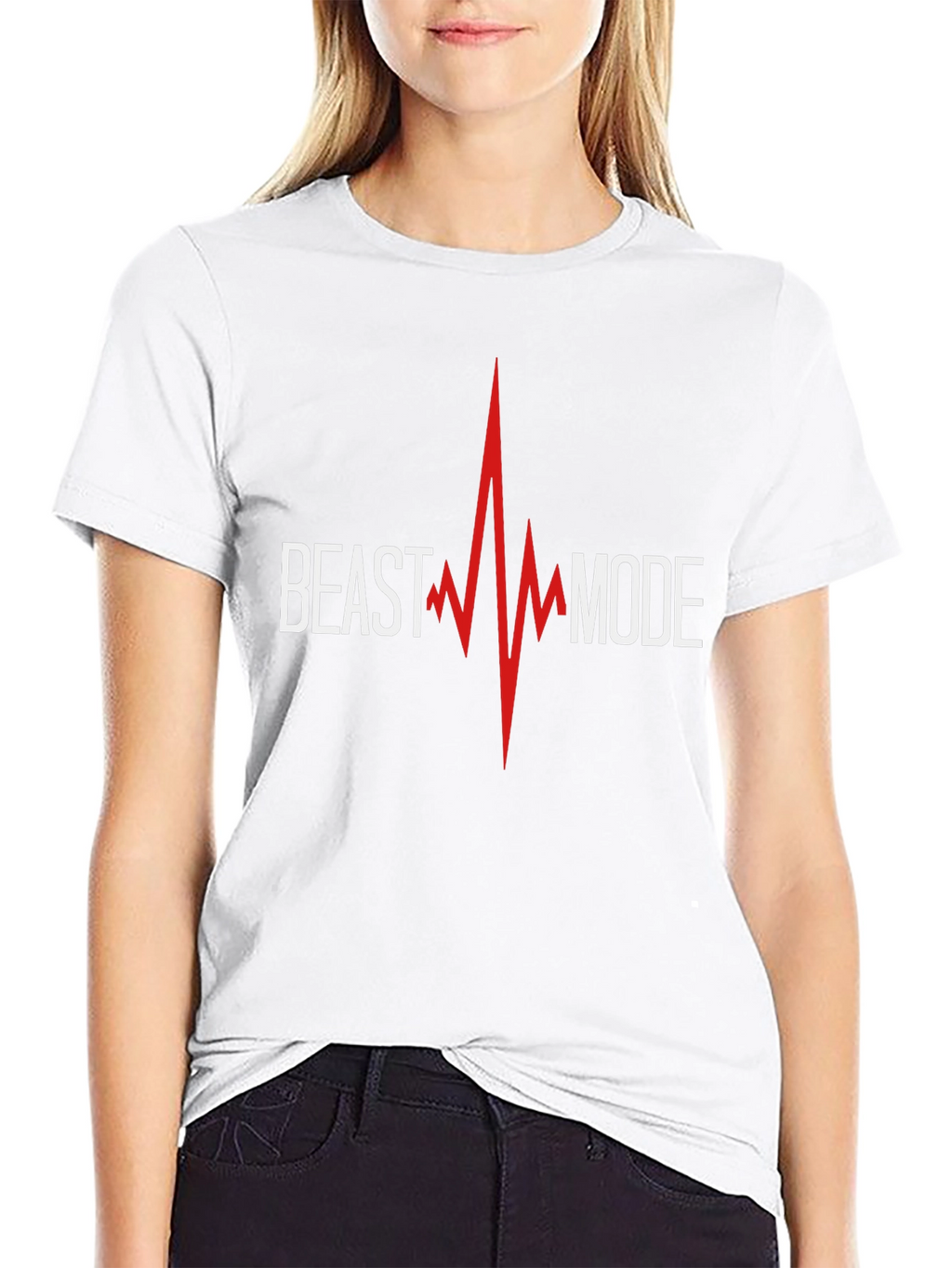 Beast Mode Graphic Print Black T-Shirt