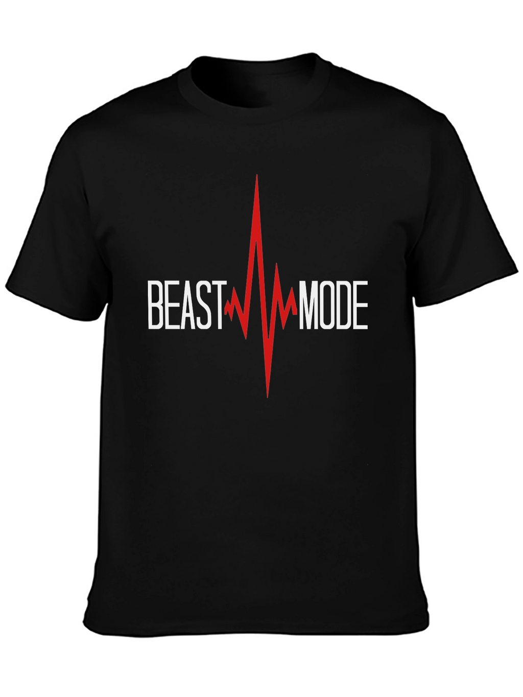 Beast Mode Graphic Print Black T-Shirt