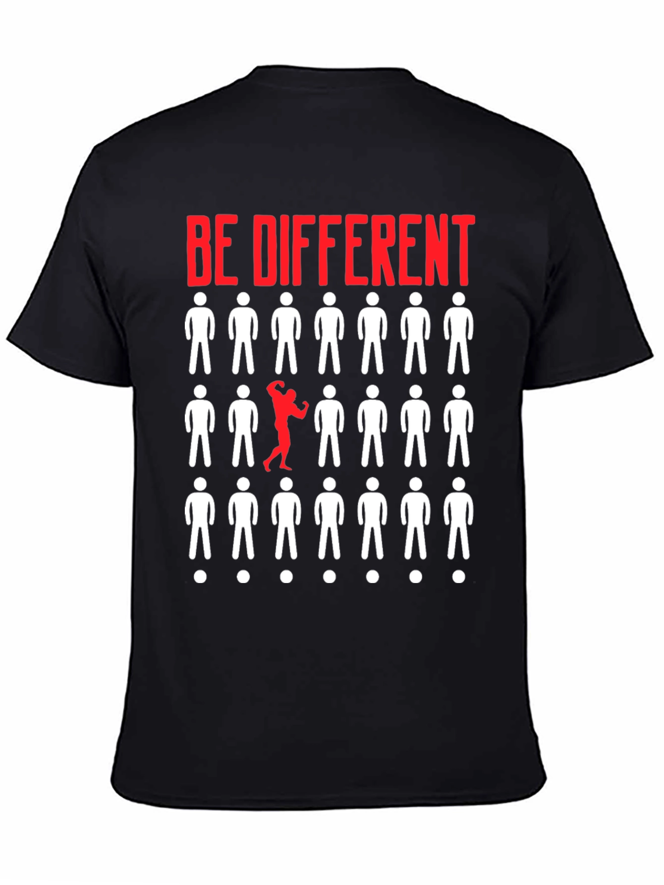Be Different Graphic T-Shirt - Black
