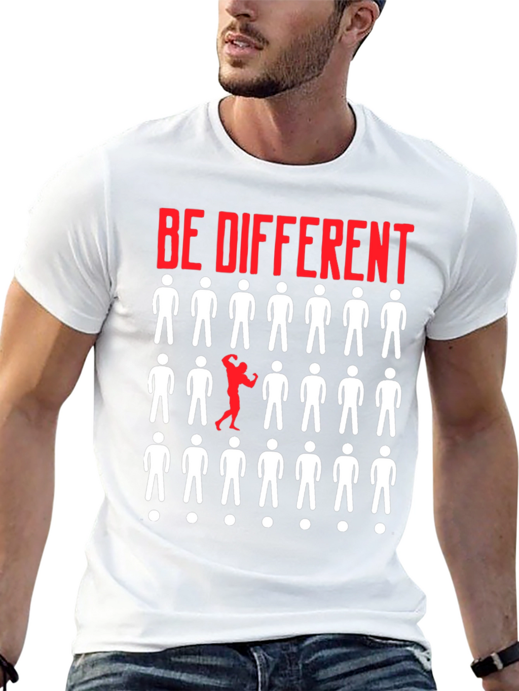 Be Different Graphic T-Shirt - Black